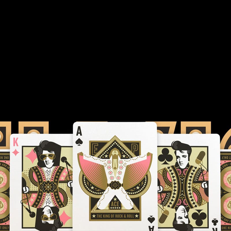 Baralho Elvis Tribute to The King of Rock & Roll 3 Unidades - Mercado de Luxo - O Maior E-Commerce de Bens, Produtos e Serviços de Luxo do Brasil.