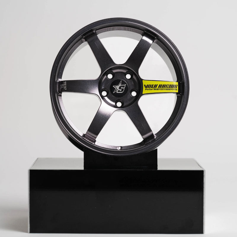 Mini Roda em Alumínio TE37 Platinum Grey e Amarelo - Mercado de Luxo - O Maior E-Commerce de Bens, Produtos e Serviços de Luxo do Brasil.