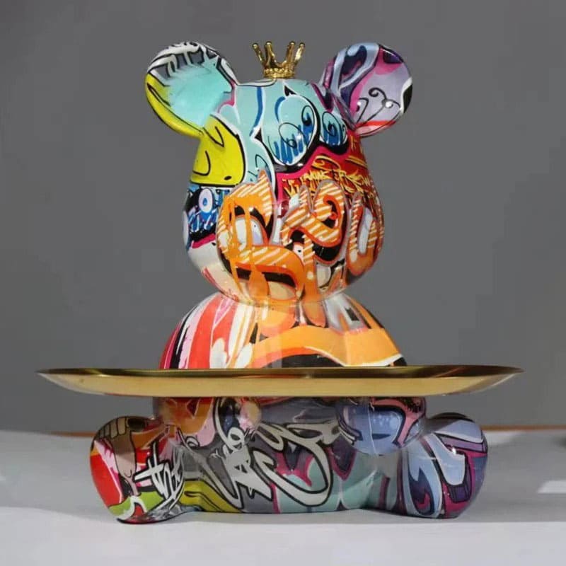 Porta Objetos The Mini Graffiti Bear - Mercado de Luxo - O Maior E-Commerce de Bens, Produtos e Serviços de Luxo do Brasil.