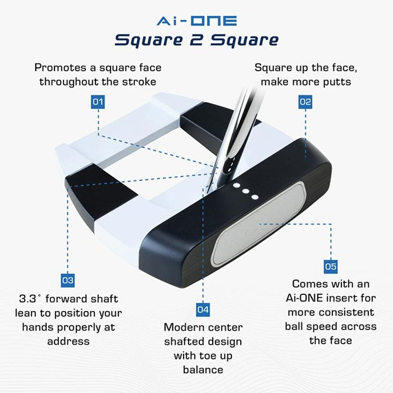 Taco Putter Ai-ONE Square 2 Square 7 - Mercado de Luxo - O Maior E-Commerce de Bens, Produtos e Serviços de Luxo do Brasil.
