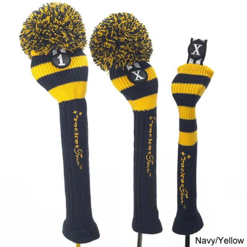 Headcover Navy Base Rugby Stripe Pom Pom - Mercado de Luxo - O Maior E-Commerce de Bens, Produtos e Serviços de Luxo do Brasil.