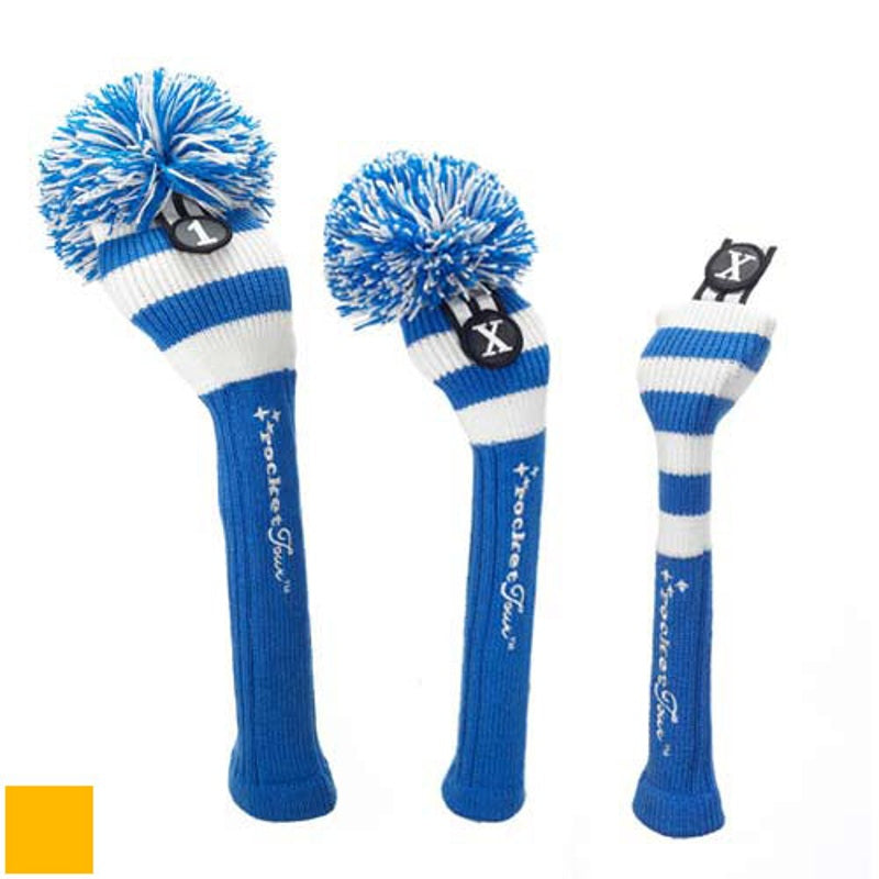 Headcover Royal Blue Base Rugby Stripe Pom Pom - Mercado de Luxo - O Maior E-Commerce de Bens, Produtos e Serviços de Luxo do Brasil.