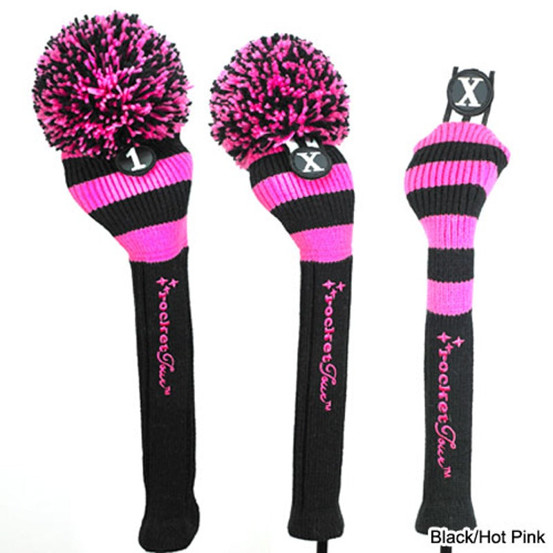 Headcover Black Base Rugby Stripe Pom Pom - Mercado de Luxo - O Maior E-Commerce de Bens, Produtos e Serviços de Luxo do Brasil.