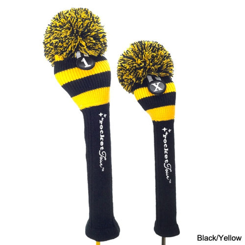 Headcover Black Base Rugby Stripe Pom Pom - Mercado de Luxo - O Maior E-Commerce de Bens, Produtos e Serviços de Luxo do Brasil.