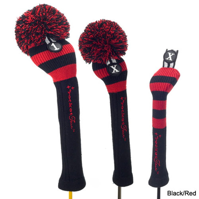 Headcover Black Base Rugby Stripe Pom Pom - Mercado de Luxo - O Maior E-Commerce de Bens, Produtos e Serviços de Luxo do Brasil.