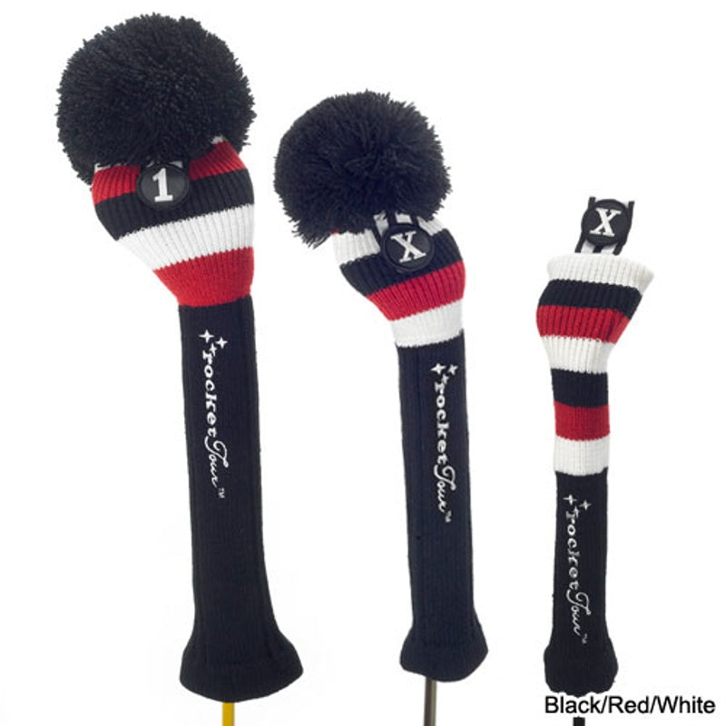 Headcover Black Base Rugby Stripe Pom Pom - Mercado de Luxo - O Maior E-Commerce de Bens, Produtos e Serviços de Luxo do Brasil.
