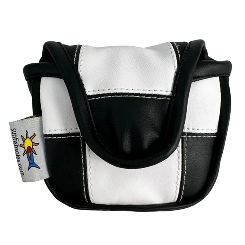 Headcover Black and White Checkered Stitched Mallet Putter With Magnetic Closure - Mercado de Luxo - O Maior E-Commerce de Bens, Produtos e Serviços de Luxo do Brasil.