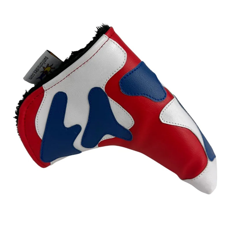 Headcover Red White and Blue Camo Applique Blade Putter With Magnetic Closure - Mercado de Luxo - O Maior E-Commerce de Bens, Produtos e Serviços de Luxo do Brasil.