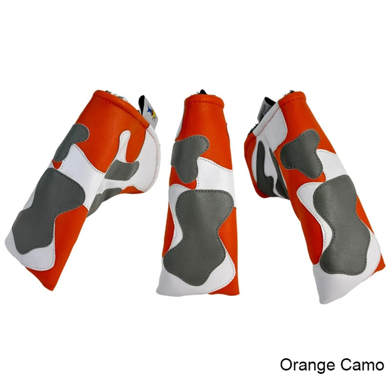 Headcover Orange Camo Appliqu Blade Putter With Magnetic Closure - Mercado de Luxo - O Maior E-Commerce de Bens, Produtos e Serviços de Luxo do Brasil.