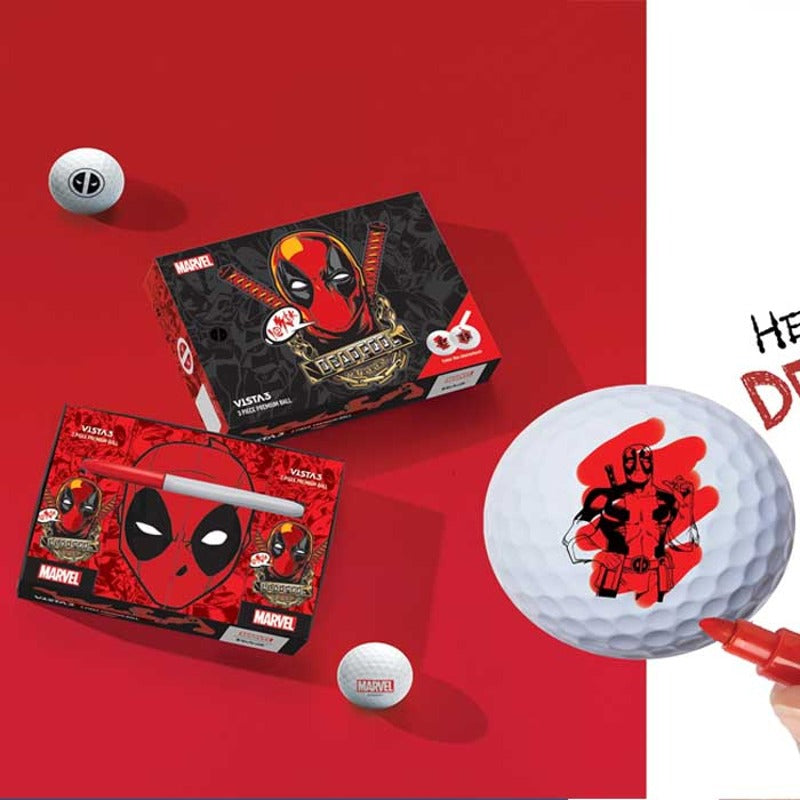 Bolas Marvel Deadpool Vista3 12 Unid - Mercado de Luxo - O Maior E-Commerce de Bens, Produtos e Serviços de Luxo do Brasil.