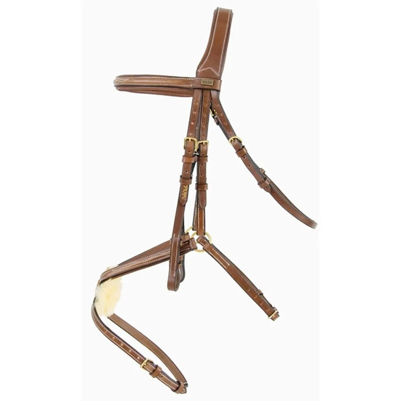 Cabeçada de cavalo Kessel bridle with triple & cross noseband - Mercado de Luxo - O Maior E-Commerce de Bens, Produtos e Serviços de Luxo do Brasil.