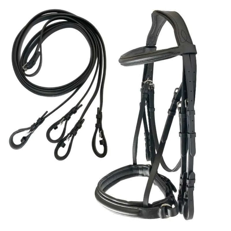 distribucion Cabeçada Double Rein. Ergonomic Headpiece. And Swedish Noseband - Mercado de Luxo - O Maior E-Commerce de Bens, Produtos e Serviços de Luxo do Brasil.
