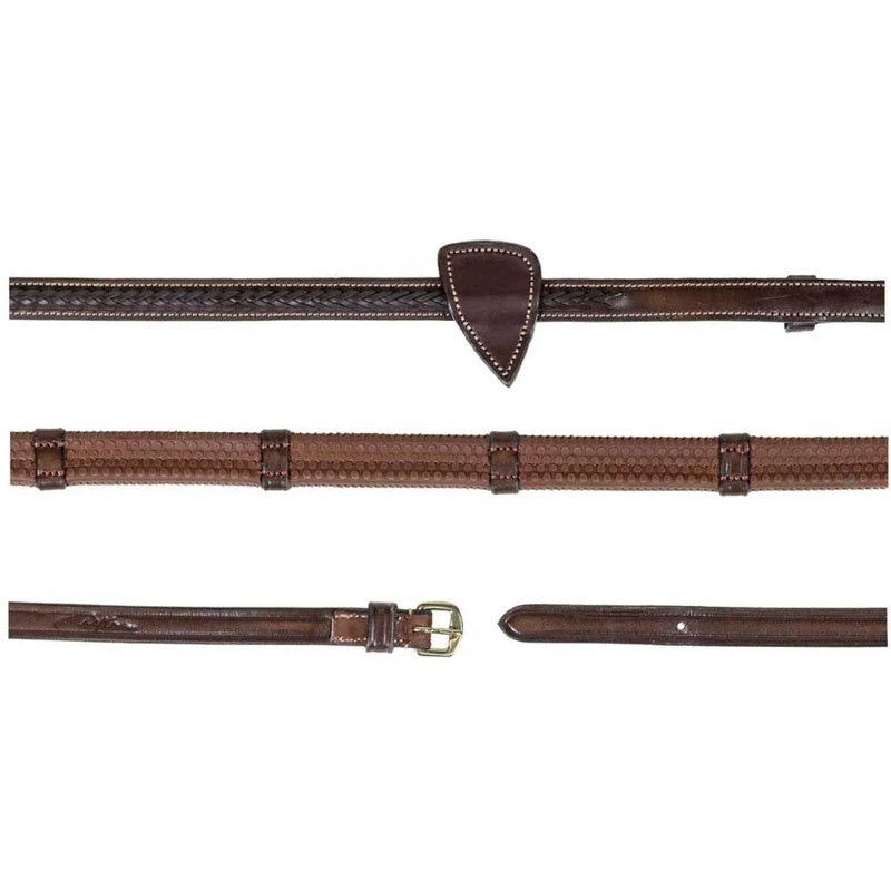 Rédeas 1/2´´ Rubber With 7 Leather Loops - Mercado de Luxo - O Maior E-Commerce de Bens, Produtos e Serviços de Luxo do Brasil.