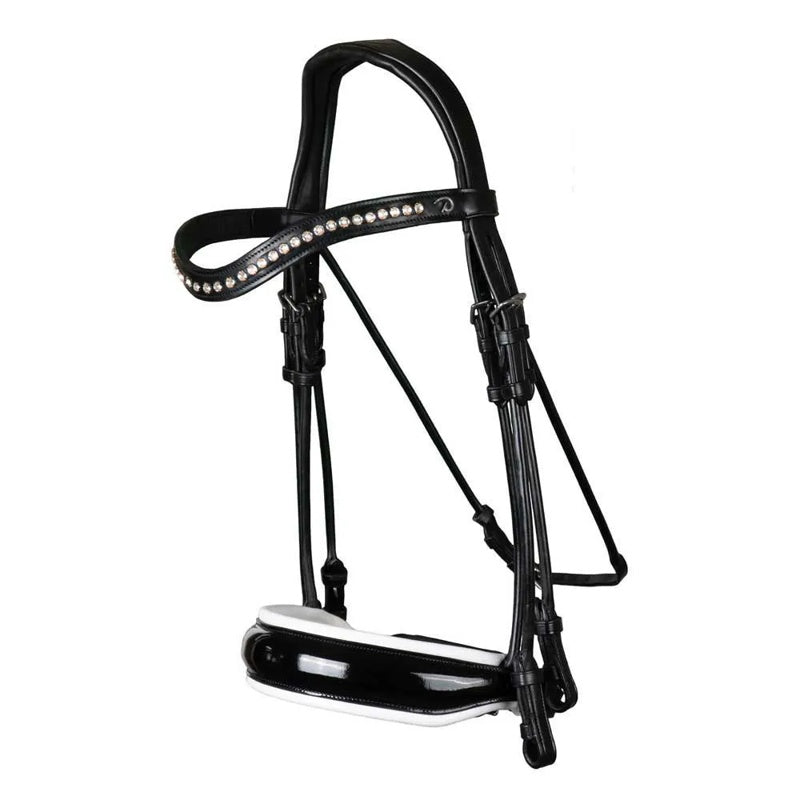 Focinheira Patent leather large crank with padding double bridle - Mercado de Luxo - O Maior E-Commerce de Bens, Produtos e Serviços de Luxo do Brasil.