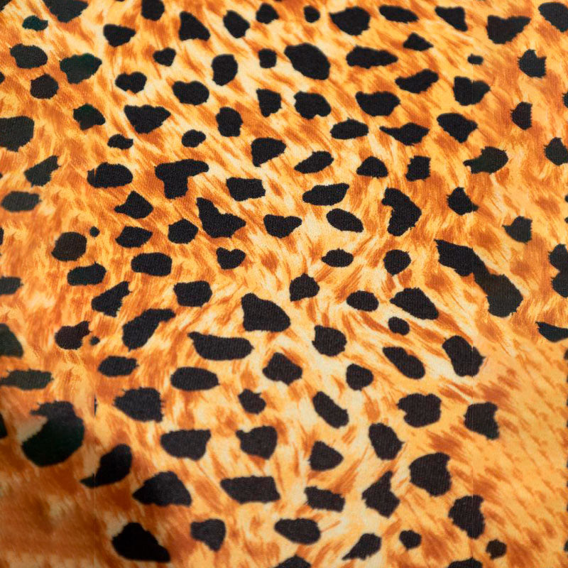 Sutiã Top curto com estampa animal