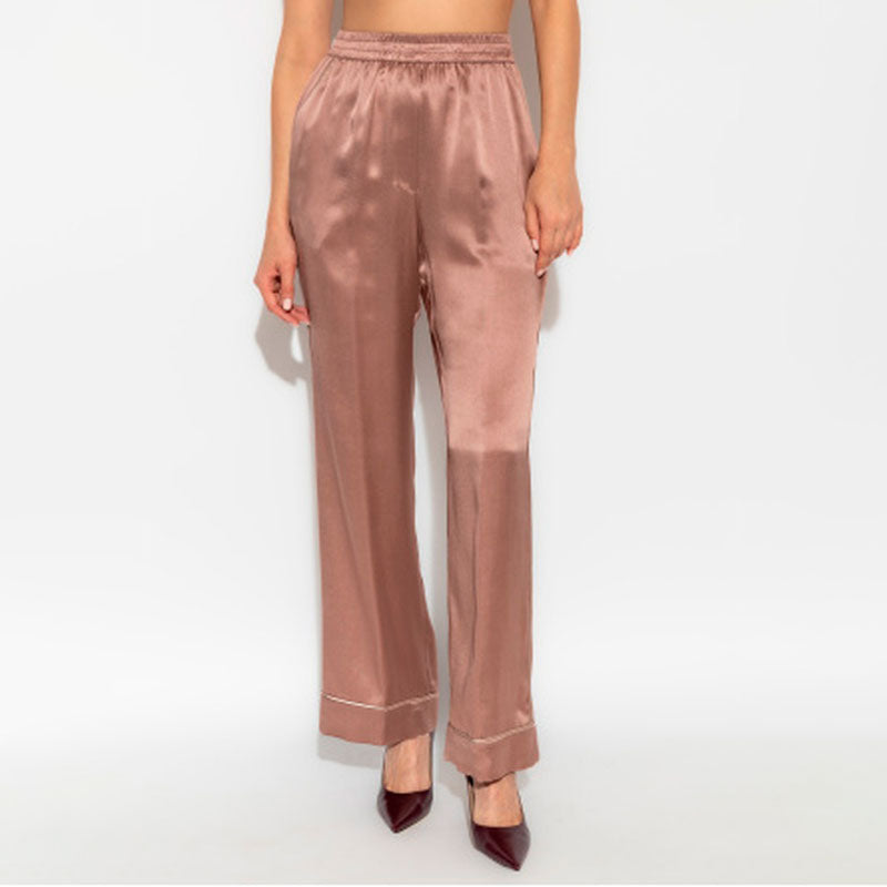 Lingerie Noturna Calças pijama Seda