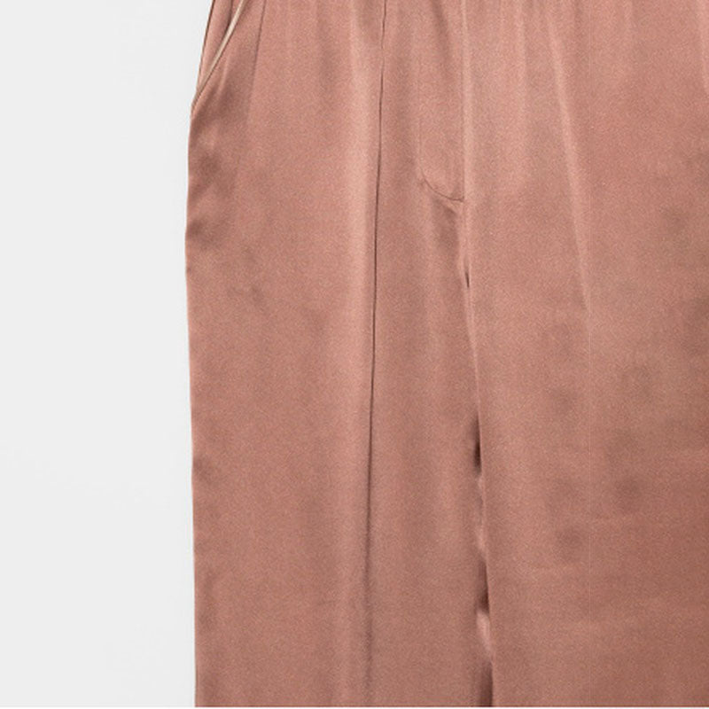 Lingerie Noturna Calças pijama Seda