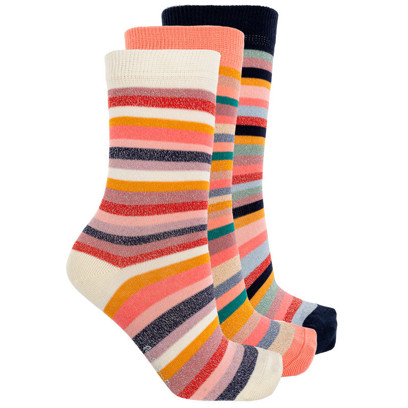 Meia-Calça de algodão com fio Lurex Pacote 3 unid