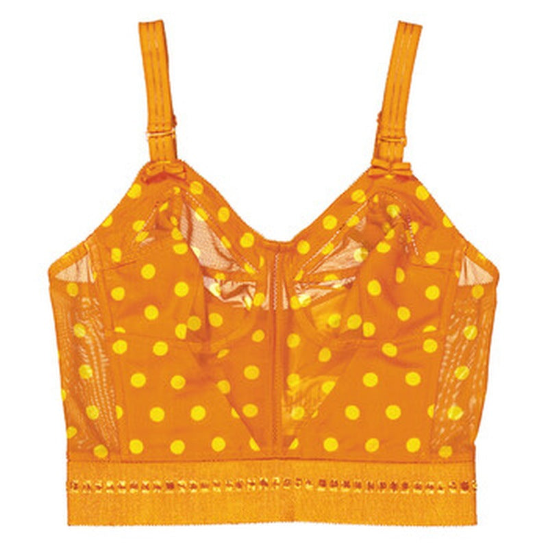 Sutiã Corset de lingerie de lã mohair com estampa de bolinhas