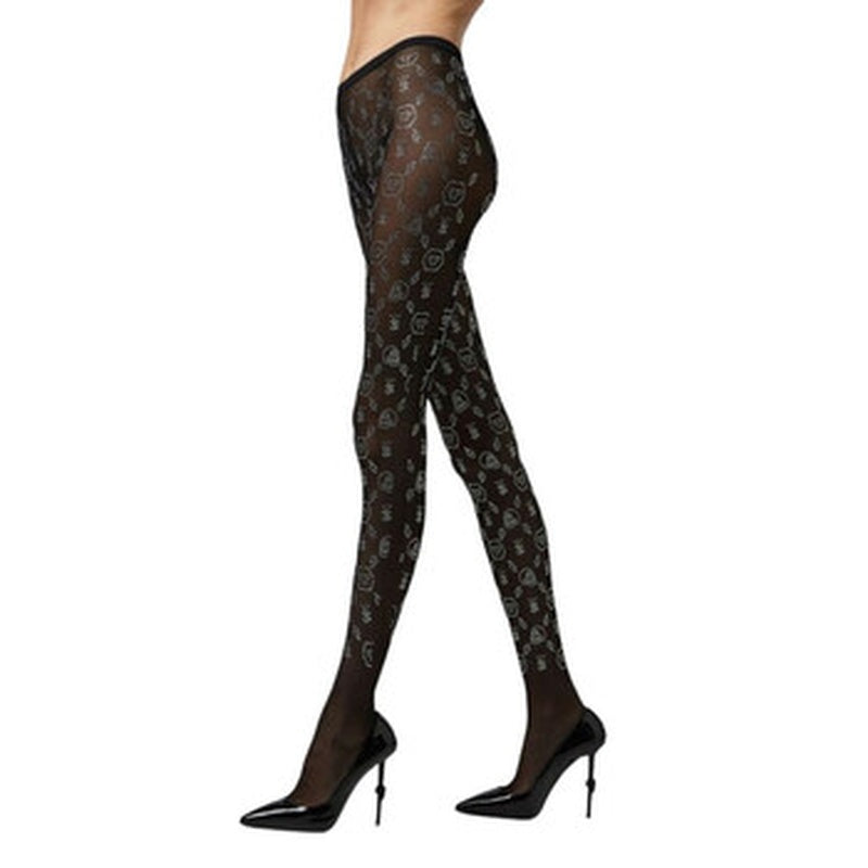 Meia-Calça de nylon com monograma