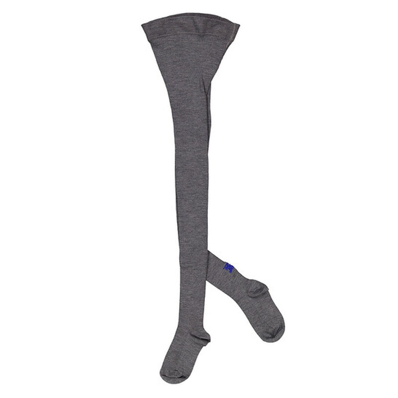 Meia-Calça canelada em mistura de lã