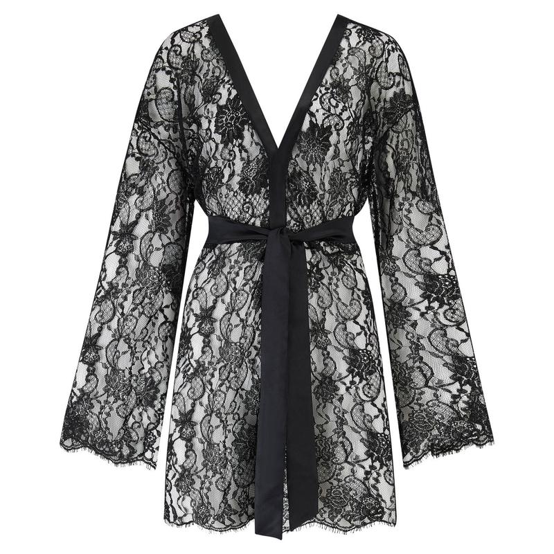 Lingerie Noturna Negligee de Renda Hera