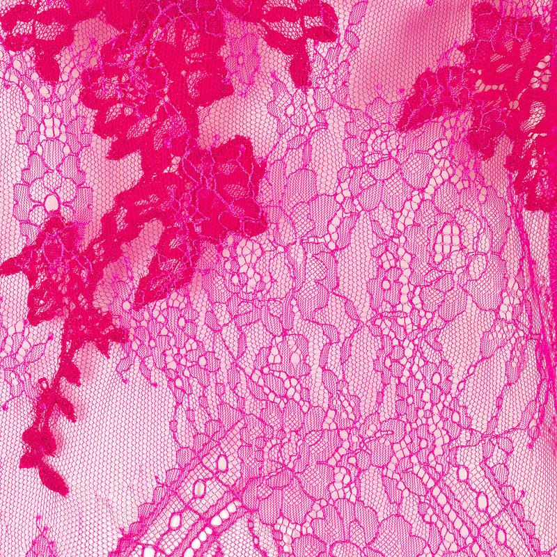 Lingerie Noturna Babydoll longo de Renda LHeure Local Brooke Magenta