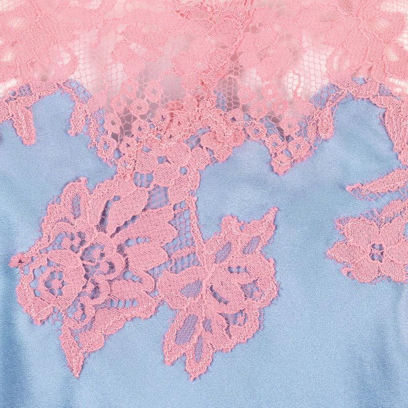 Lingerie Noturna Babydoll de Seda e Renda Aube Céleste Becky CielRose