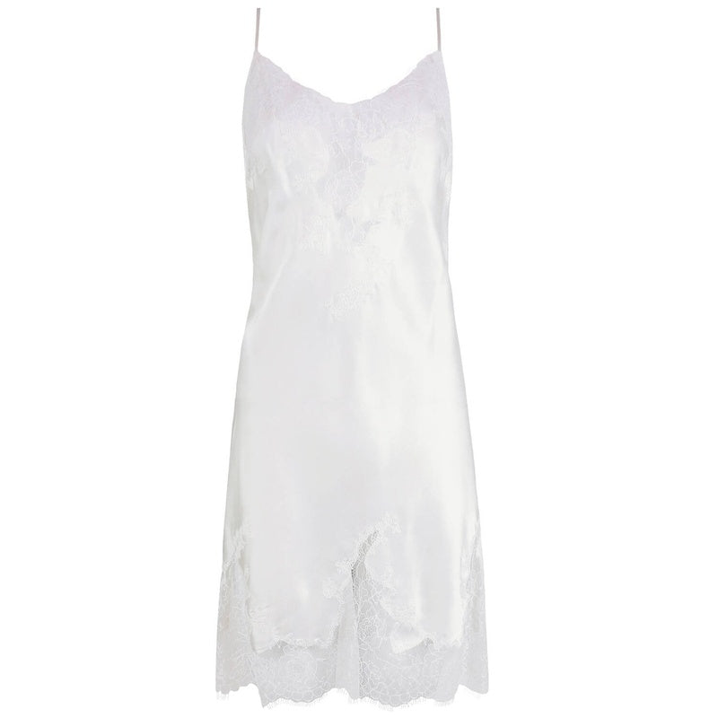Lingerie Noturna Babydoll de Seda Baccarat Nude