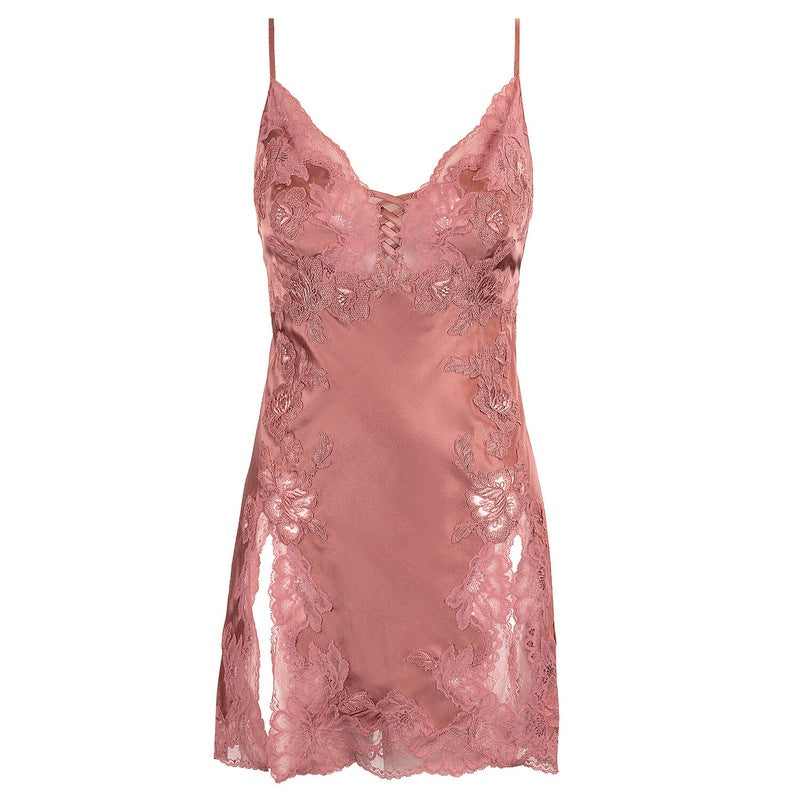 Lingerie Noturna Babydoll de Seda Minuit Ardent Bonnie Buvard