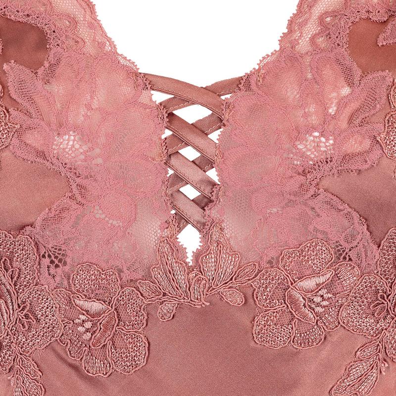 Lingerie Noturna Babydoll de Seda Minuit Ardent Bonnie Buvard