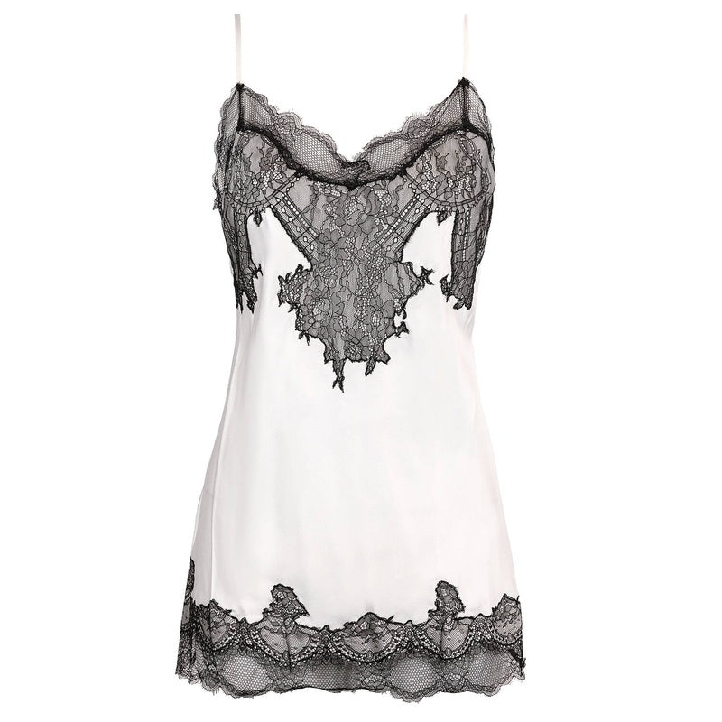 Lingerie Noturna Babydoll de Seda Jour Secret Billie Nude