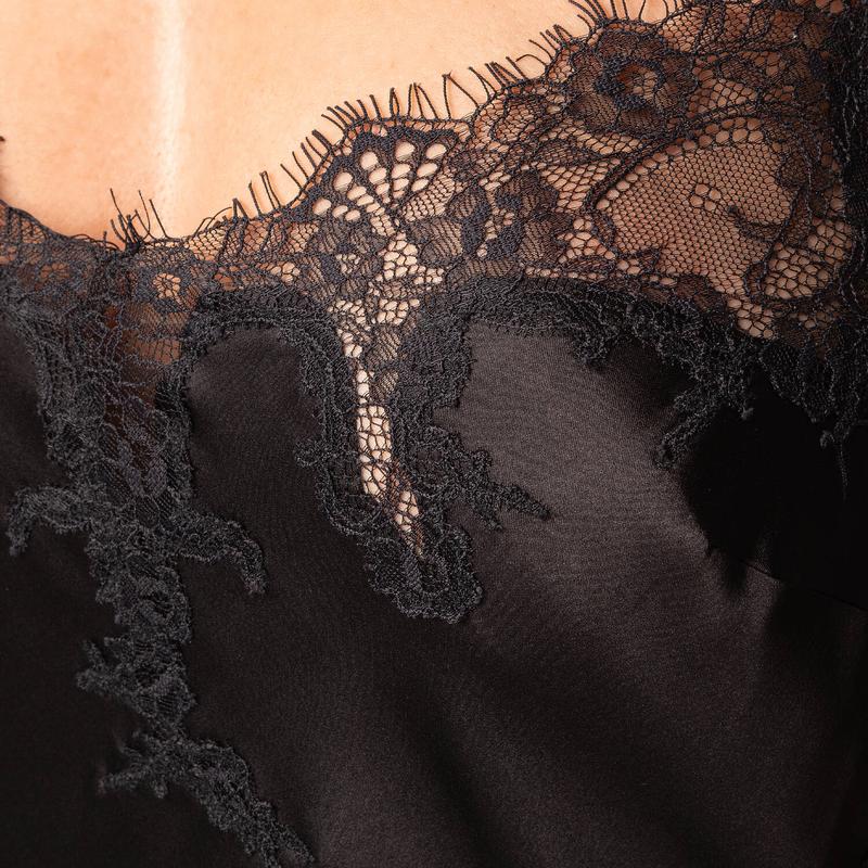 Lingerie Noturna Babydoll longo de Seda Valeria