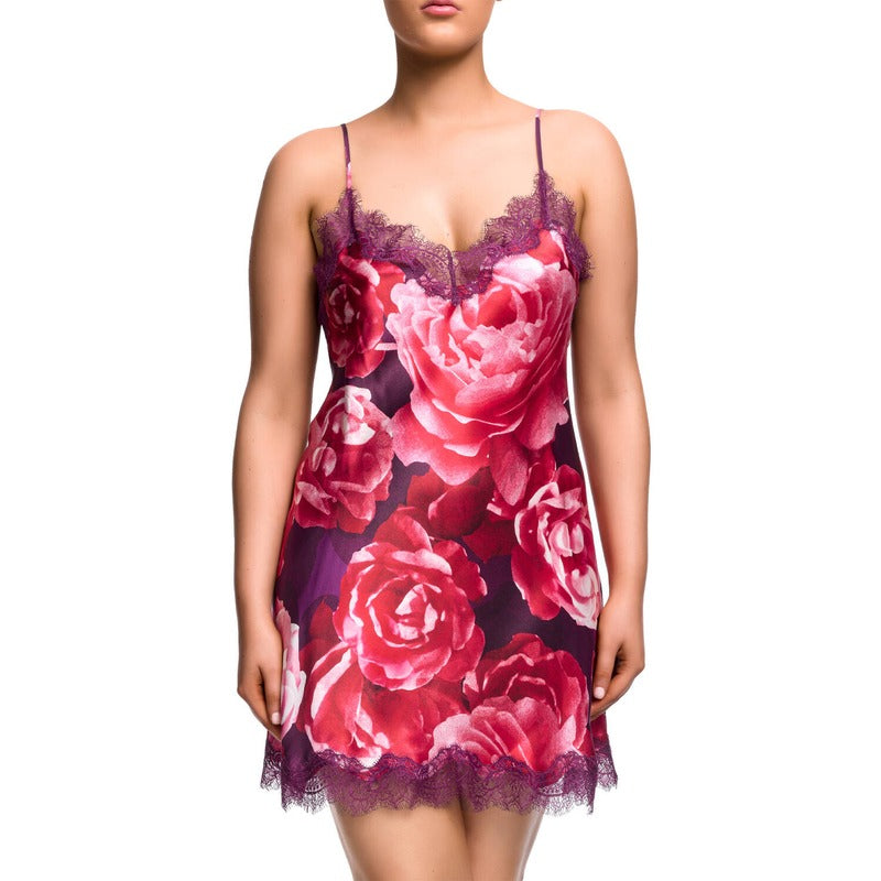 Lingerie Noturna Babydoll de Seda Scarlett Blushing Blooms