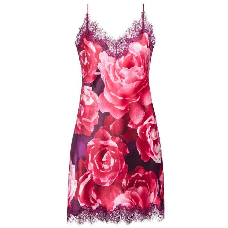 Lingerie Noturna Babydoll de Seda Scarlett Blushing Blooms