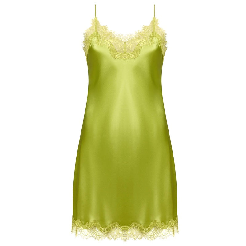 Lingerie Noturna Babydoll de Seda Scarlett Olivine
