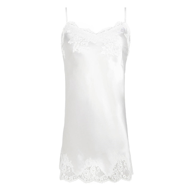 Lingerie Noturna Babydoll de Seda Splendor Soie Ecru Nacre