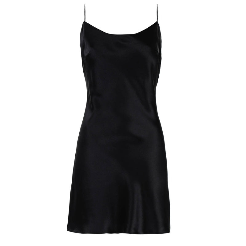 Lingerie Noturna Babydoll de Seda com amarração nas costas Soie Unie