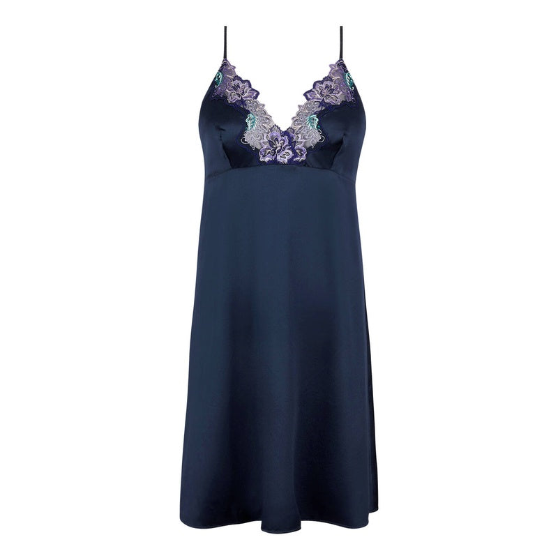 Lingerie Noturna Babydoll de Seda Déesse Désirs Malva Désir