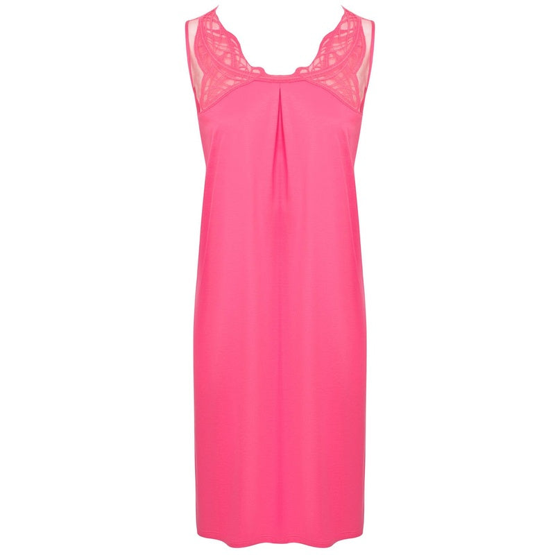 Lingerie Noturna Babydoll de algodão bordado framboesa