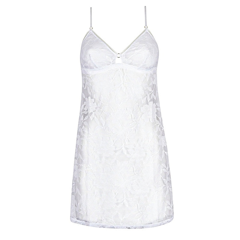 Lingerie Noturna Babydoll de Renda Seduction Dentelle Rebelle