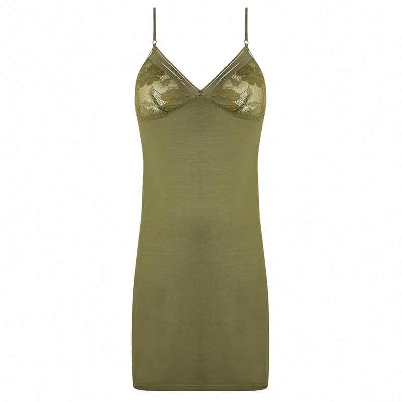 Lingerie Noturna Babydoll longo Dentelle Rebelle Vert Mousse