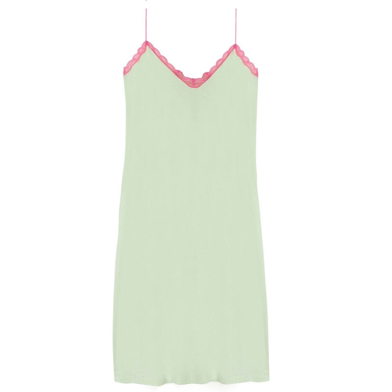 Lingerie Noturna Babydoll Paloma Verde Água