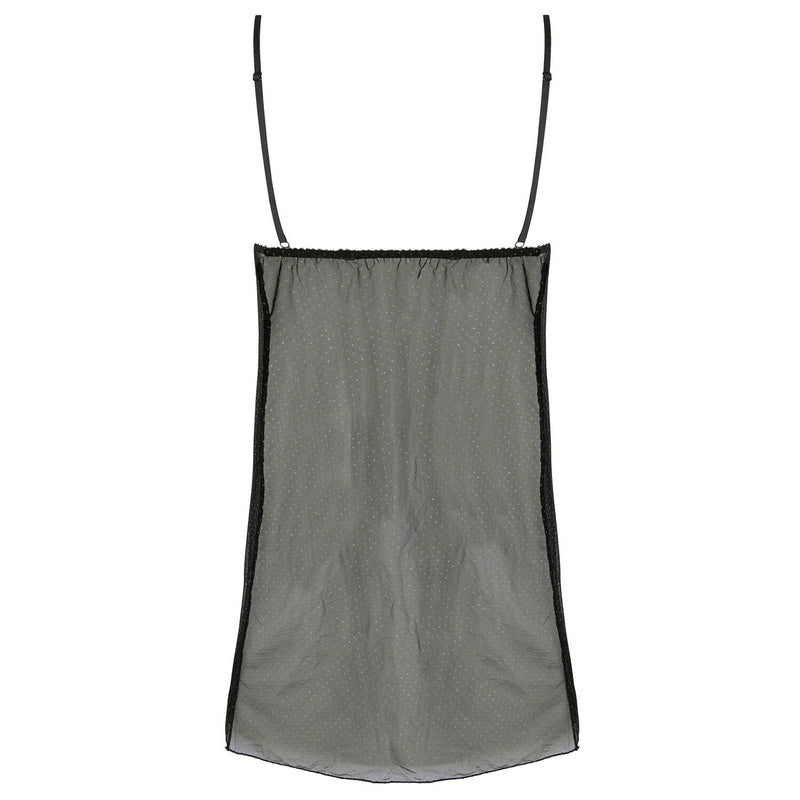 Lingerie Noturna Babydoll Nuit Des Étoiles Noir Ou