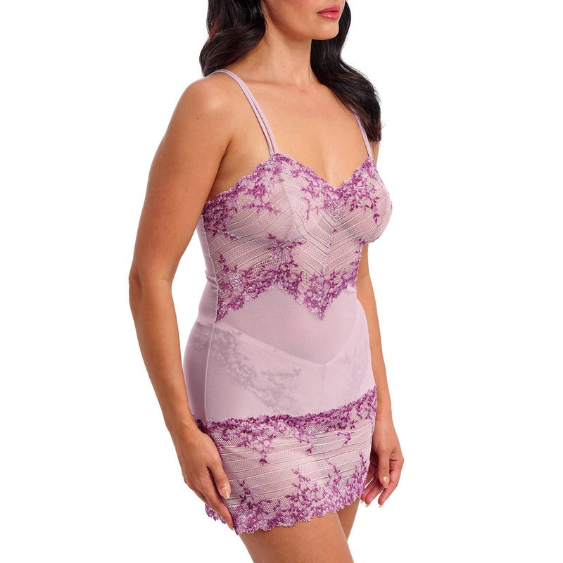 Lingerie Noturna Babydoll Embrace Lace Keepsake Lilás