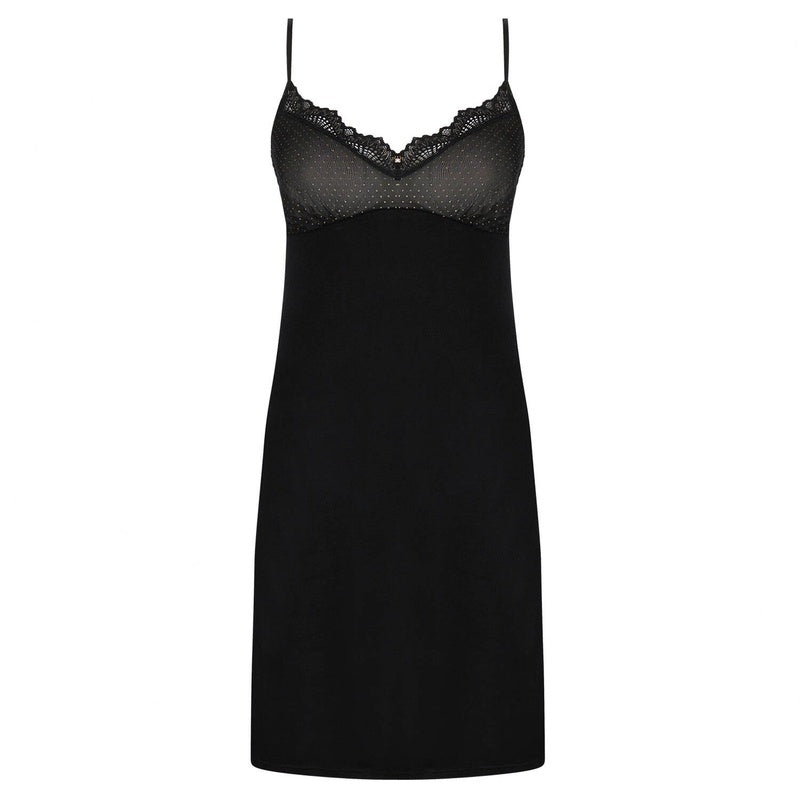 Lingerie Noturna Babydoll Nuit Des Étoiles Noir Ou