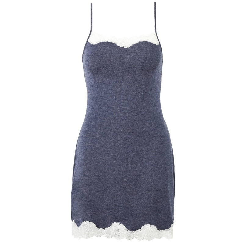 Lingerie Noturna Babydoll Simply Perfect Bleu Chiné Nacre