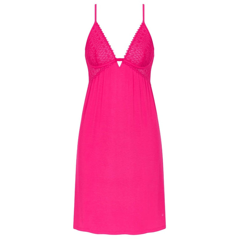 Lingerie Noturna Babydoll curto Aura Spotlight Flashy Pink
