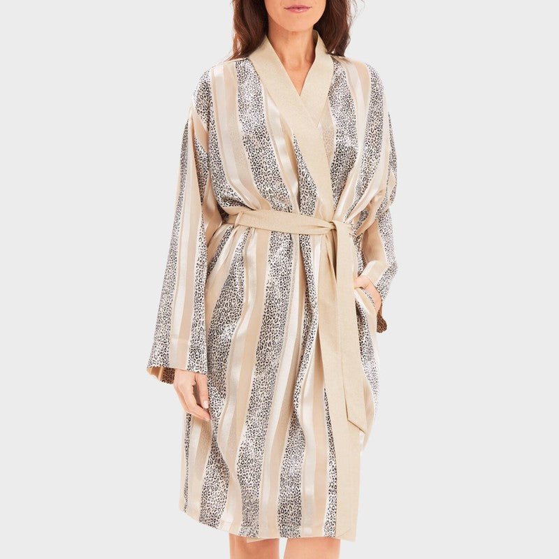 Roupão e Peignoir Couture Listrado