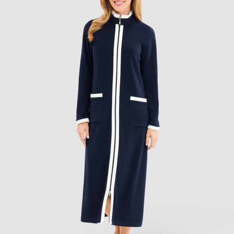 Roupão e Peignoir com zíper Cosy Navy